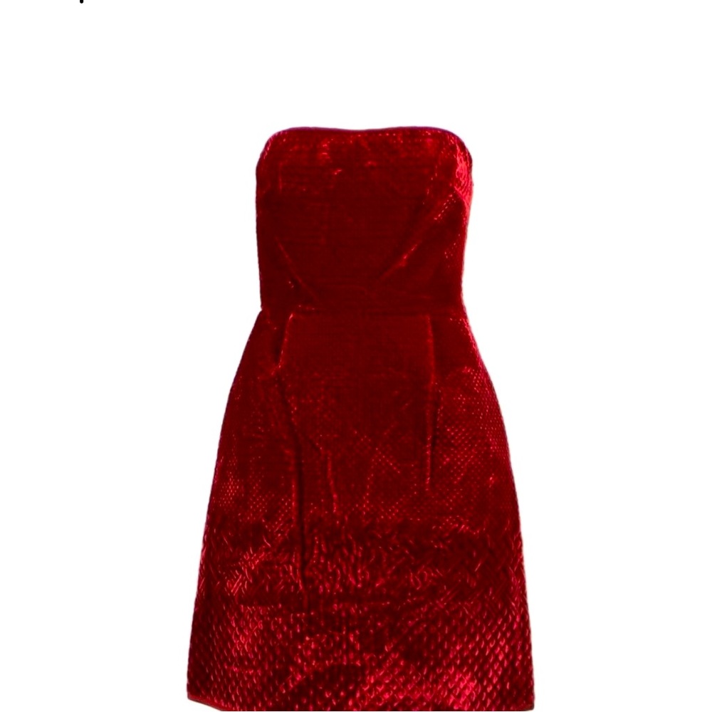 NWT Valentino red velvet fit and flare dress